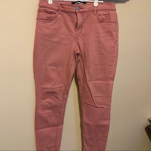 Pink stretch leggings